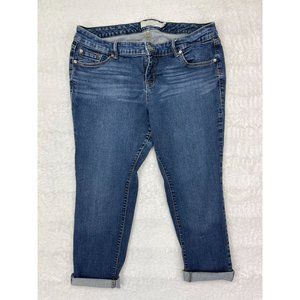 Torrid Boyfriend Jeans 16XS 16 Extra Short Blue Denim Skinny